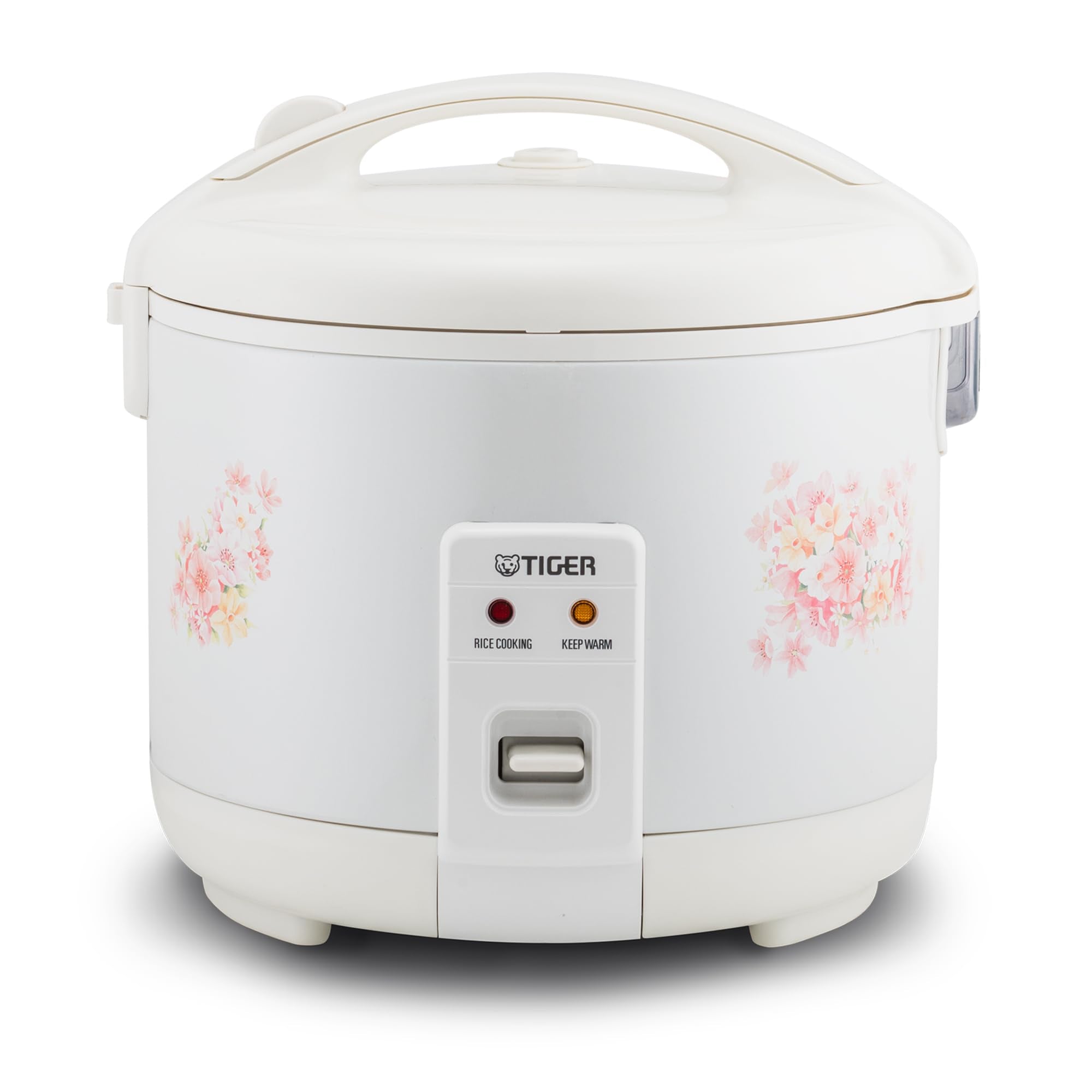 Tiger JNP-1800-LF 10 Cup Capacity White Rice Cooker with Non-Stick Inner Pot, Retractable Power Cord, and Keep Warm up to 12 hou