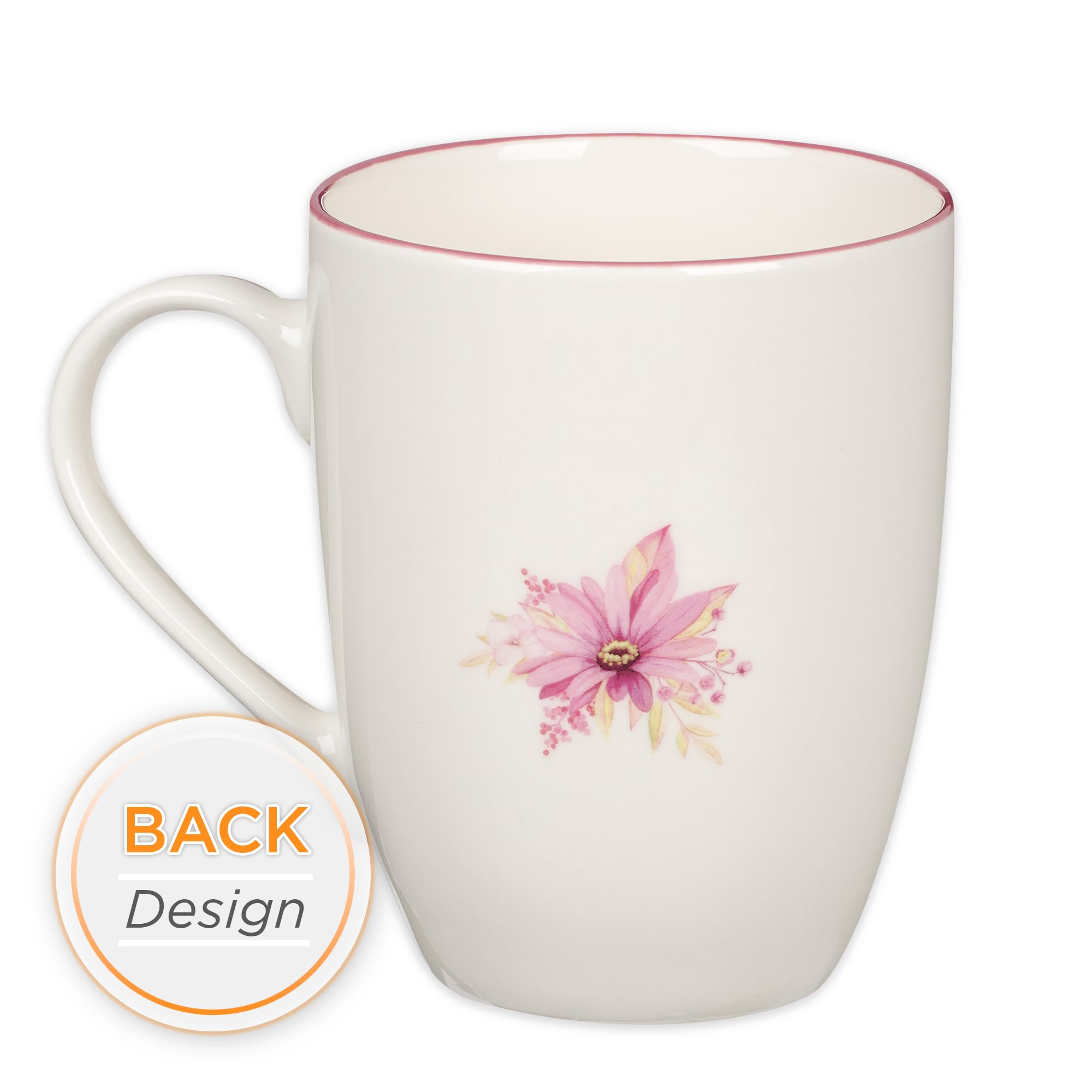 Christian Art Gifts Inspirational Scripture Ceramic Coffee & Tea Mug for Women: Walk by Faith Encouraging Bible Verse Cup, Micro