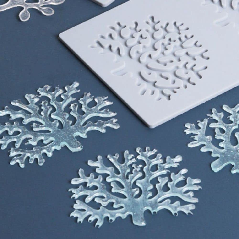 Tree Chocolate Molds Silicone 3D Coral Branch Leaves Candy Mold Fondant Silicone Mold Fondant Clay Mould For Sugarcraft Polymer