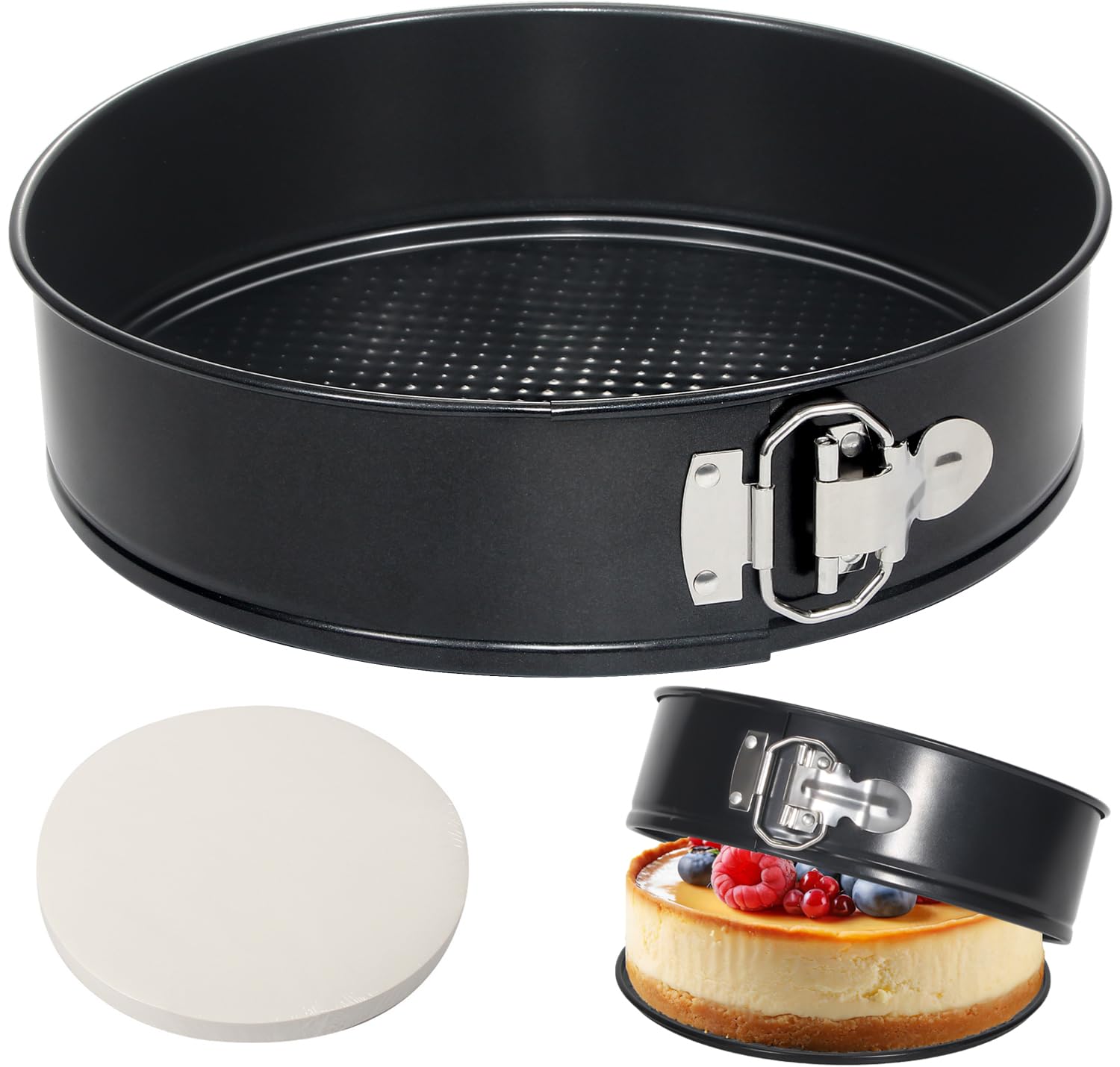 7 Inch Springform Pan For Instant Pot 6, 8 Qt Pressure Cooker 50Pcs Parchment Paper Baking Mold Round Leakproof Nonstick Removab