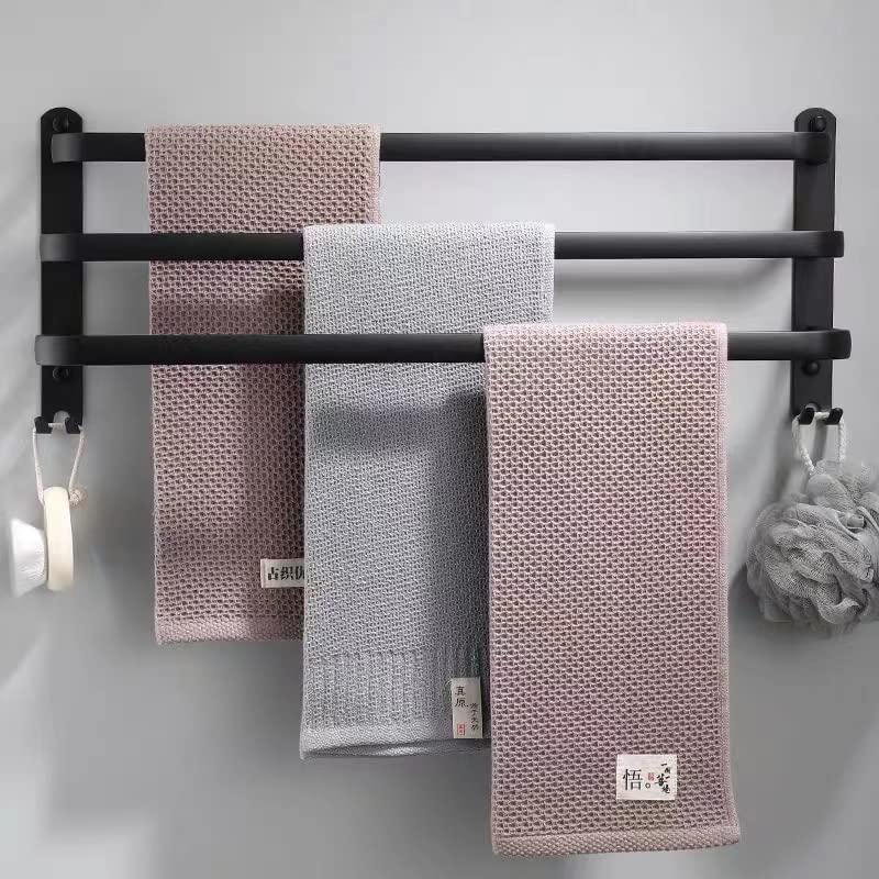 Senhill 3 Tier Towel Bar Wall Mounted Bath Towel Rack Towel Storage Shelf For Bathroom 24 Inch / 60 Cm Towel Holder Towel Rail T