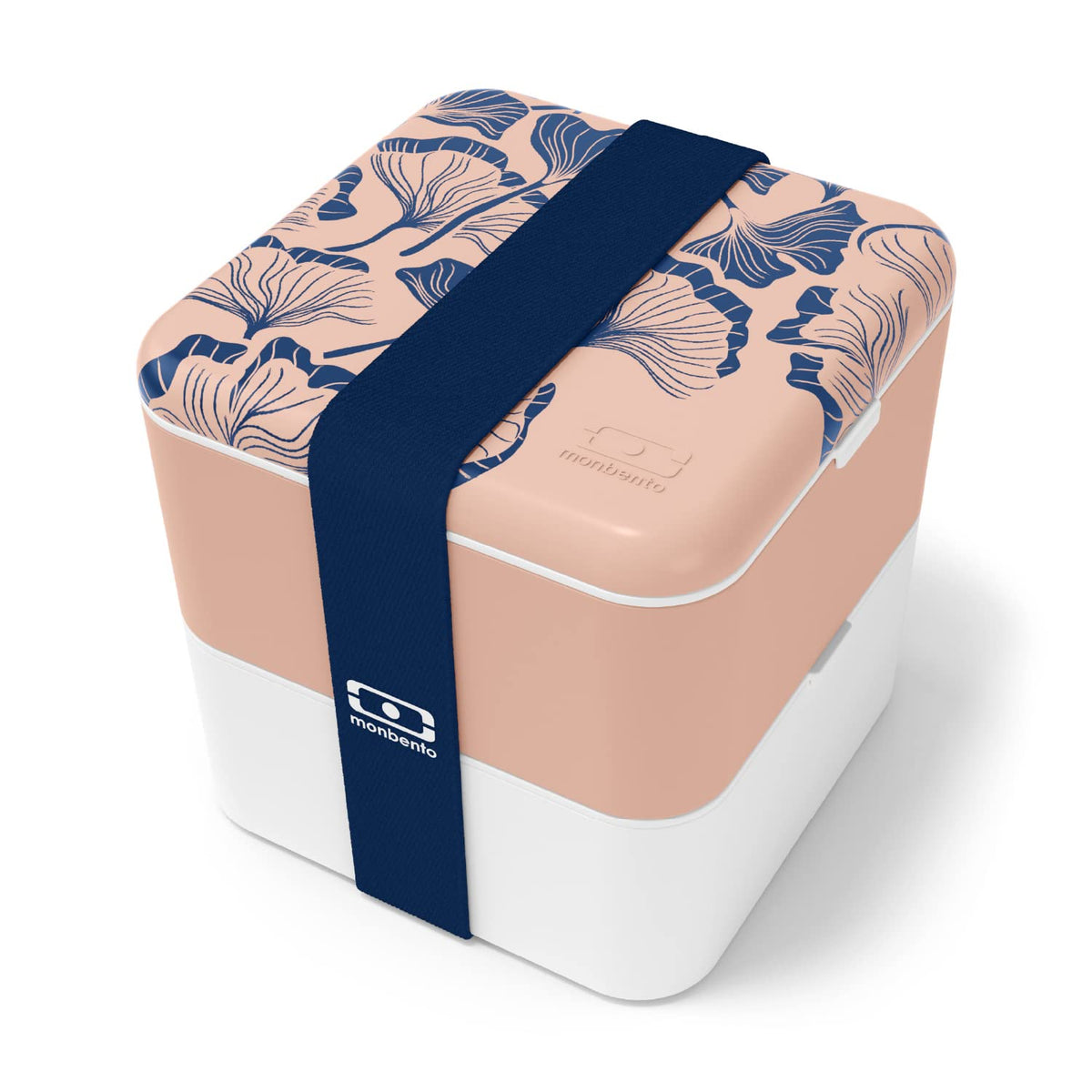 Monbento - Large Bento Box Mb Square Ginkgo With Compartments - Leakproof Lunch Box For Work And Meal Prep - Bpa Free - Food Gra