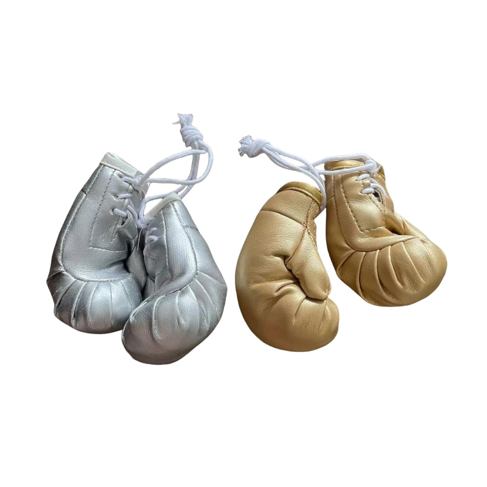 Mini Boxing Gloves - Miniature Punching Gloves for Hanging Bag,Home, Car, Christmas Party Decor (Gold)