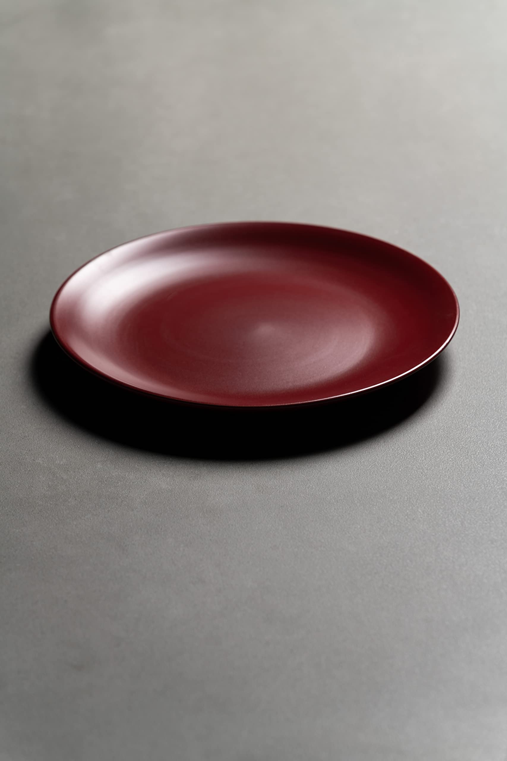 10 Strawberry Street Wazee Matte 105 Coupe Dinner Plate, Set Of 6, Red