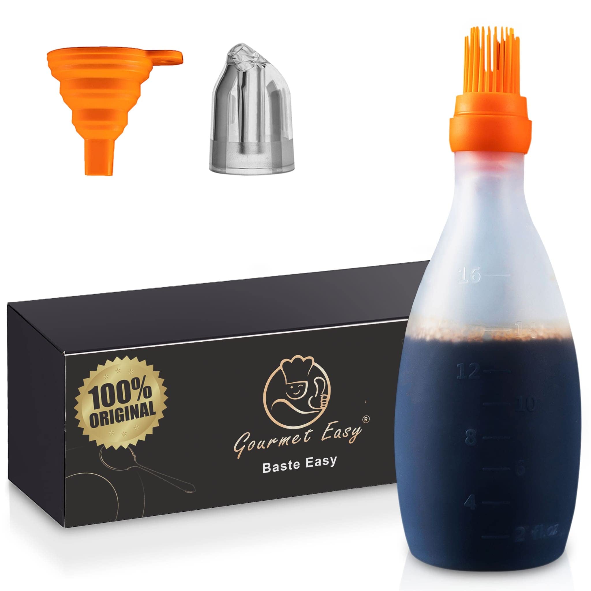Silicone Basting Brush For Cooking - Oil Dispenser With Brush, All In One Oil Brush For Cooking, Bbq Brush, Bbq Mop -Smoker Acce