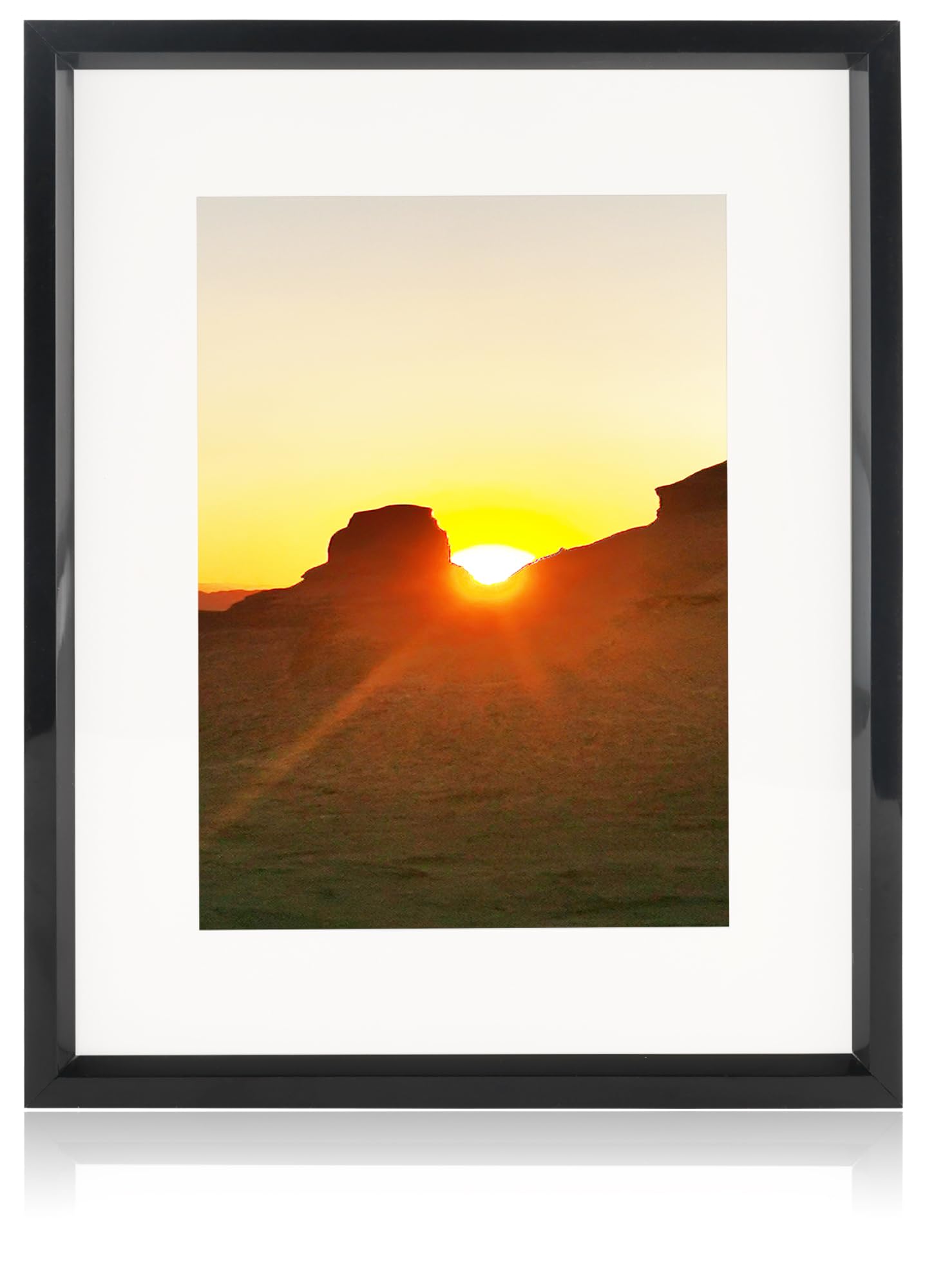 Aynoo 8.5x11 Picture Frame, Display Pictures 8.5x11 Collage Frame Black, Wall and Tabletop Plastic Frame,Black