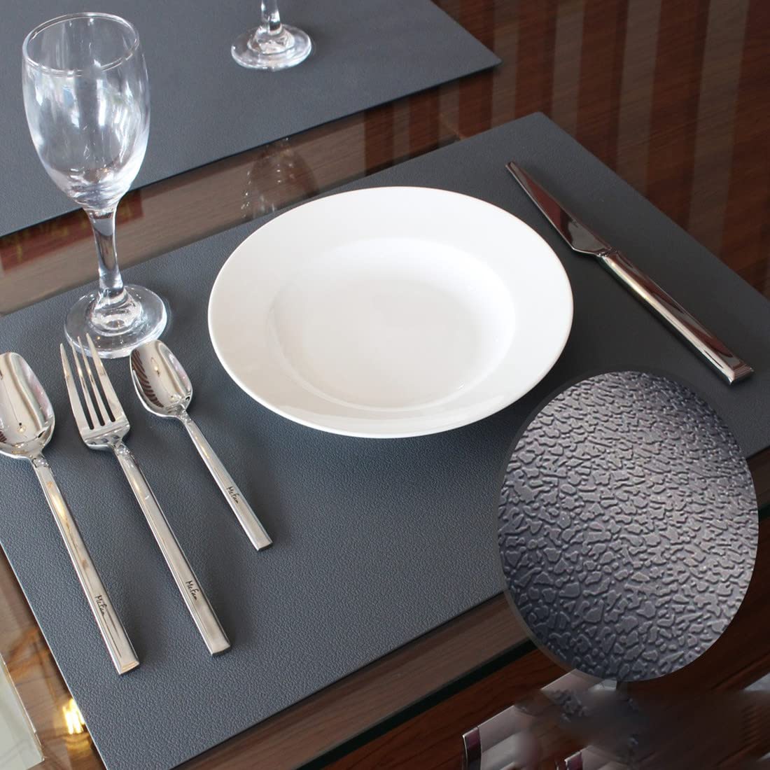 Iyyi Silicone Placemats, Placemats For Kids, Placemats Set Of 4 Waterproof Heat Resistant Non-Slip Kitchen Table Mats For Dining