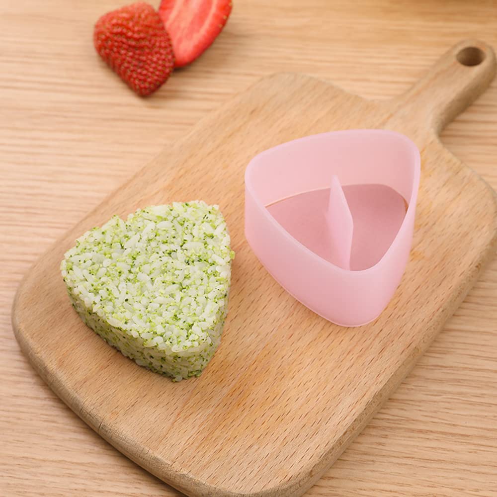 Non Stick Onigiri Triangle Sushi Press Mold  Triangle Rice Ball Mold Maker  Japanese Home Gadgets for Bento  Without Small Rice Paddle (1 Piece)