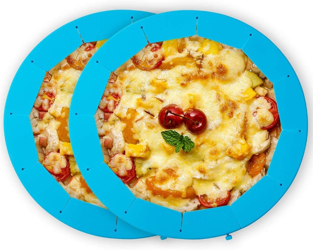 Suucarer Adjustable Pie Crust Shield Silicone Pie Protector, Pie Ring Crust Bake Protector Pie Cover,Pie Accessories Kitchen Gad