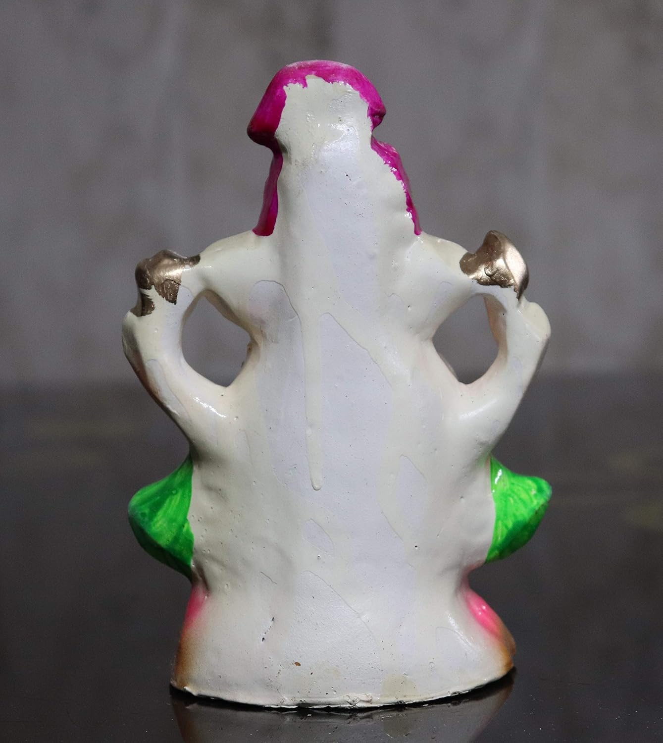 B S Natural 7 Inch Eco-Friendly Water Soluble Ganpati For Ganesh Chaturthi, Idols For Home,Ganpati Murti Pure Terracotta Pooja U