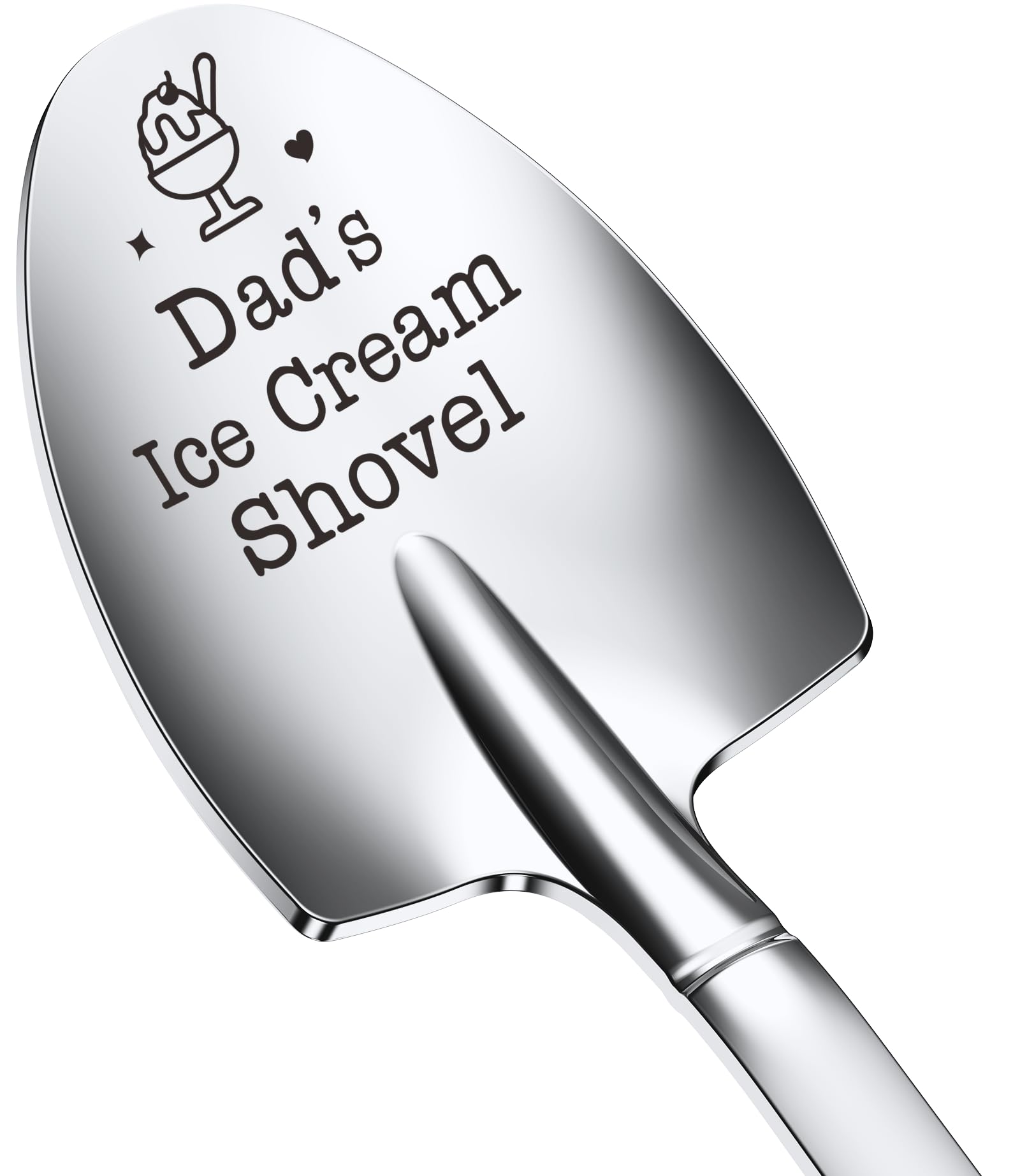 Fathers Day Gifts for Dad, Large Dads Ice Cream Shovel, Icecream Scoop Stainless Steel, Anniversary Birthday Gifts for Him Men D
