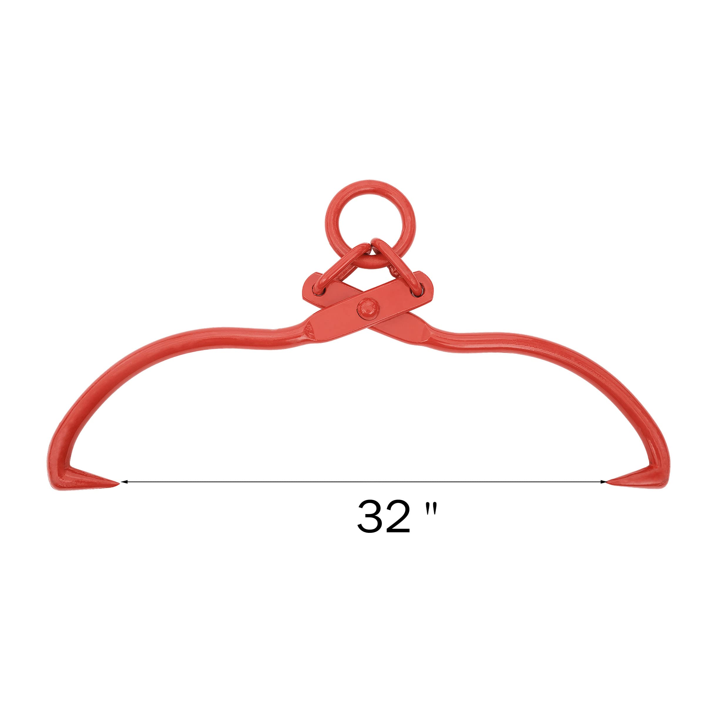 Earth Worth Hwd630018 1916 Skidding 32 Inch Tongs, Red