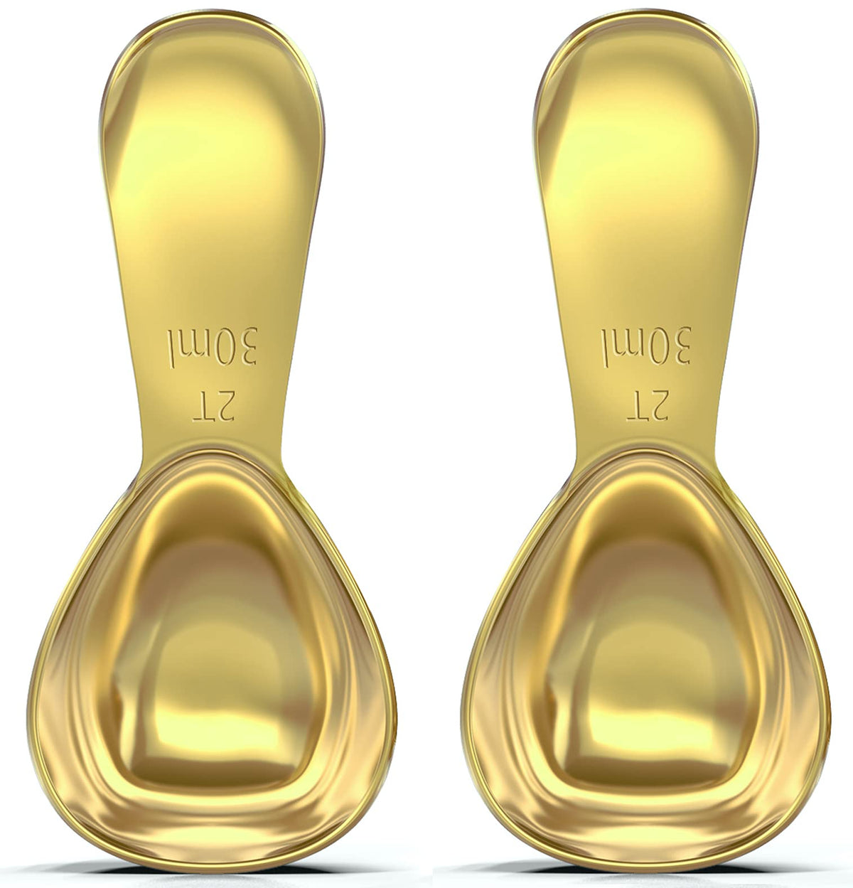 Balci - Stainless Steel Coffee Scoop Set (2&2 Tablespoon, 30Ml And 30Ml) Exact Measuring Spoons For Coffee, Tea, Sugar, Flour An