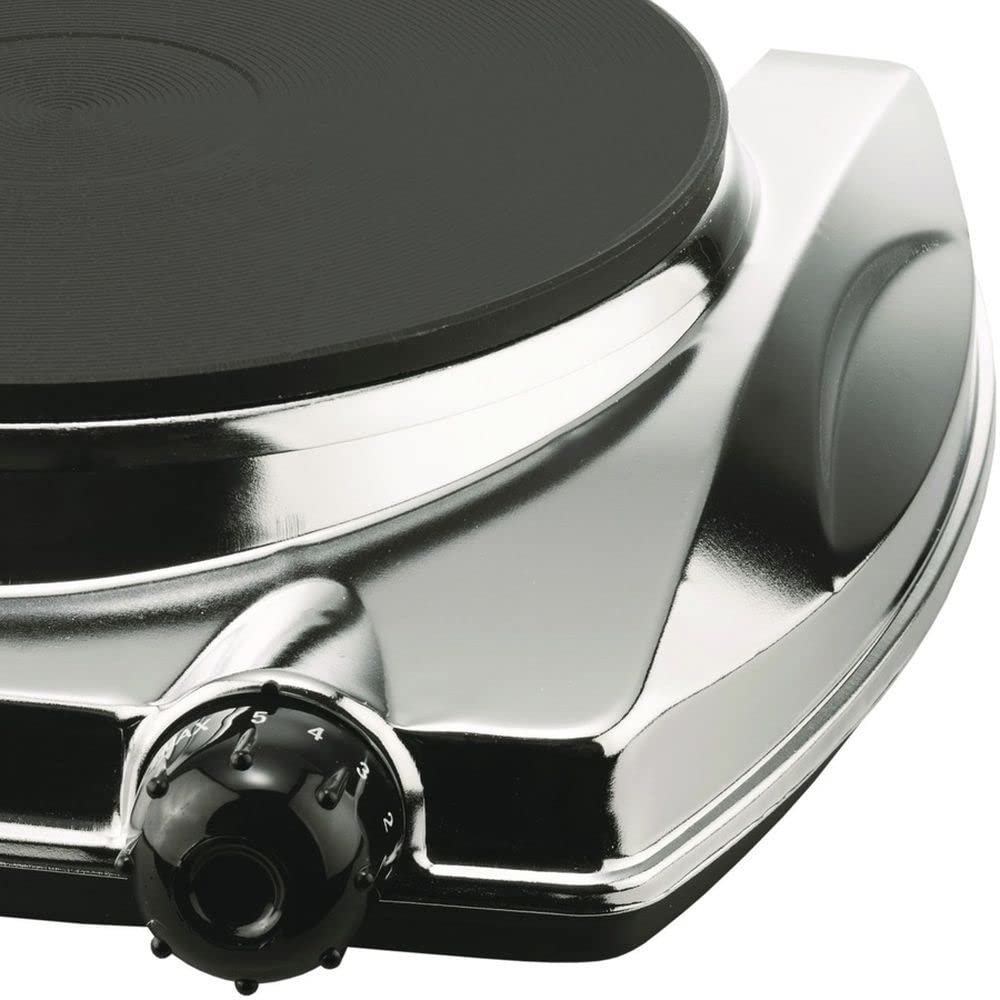 Brentwood Ra30830 Electric Single Hotplate With Chrome Finish, 1, Multicolor