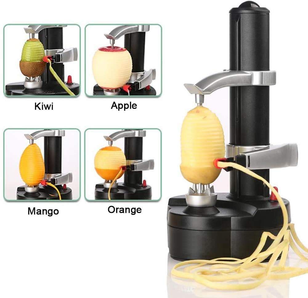 Electric Potato Peeler Automatic Apple Peeler, Smart Vegetable Fruit Peeler Machine, Stainless Steel Kitchen Peeling Tool [1 Ada