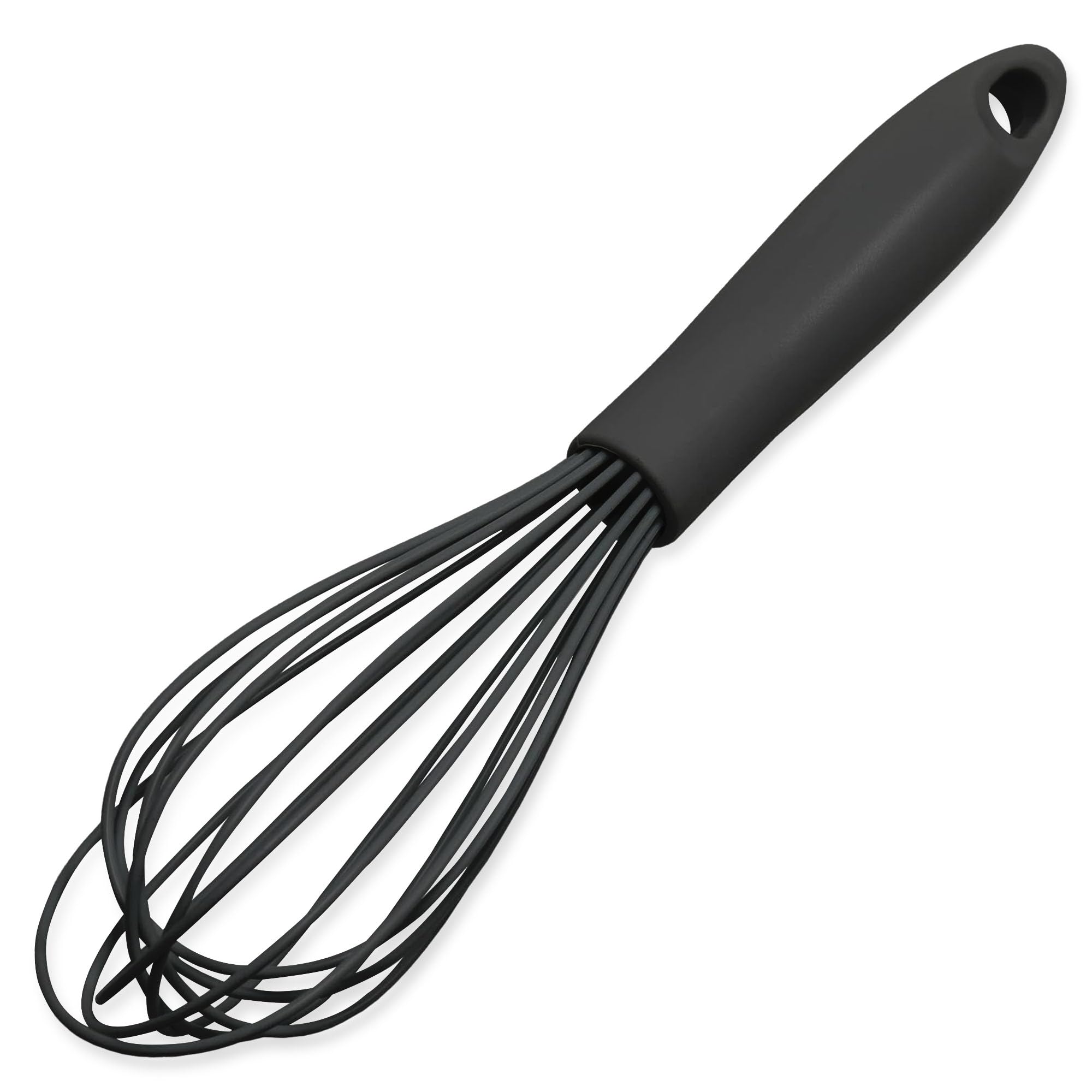 Chef Craft Premium Silicone Wire Cooking Whisk, 10.5 Inch, Black