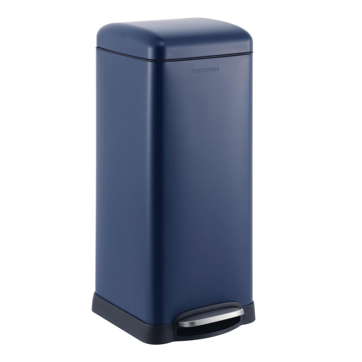 Happimess Hpm1007H Betty Retro 8-Gallon Step-Open Trash Can, Fingerprint Resistant, Modern, Minimalistic For Home, Kitchen, Laun
