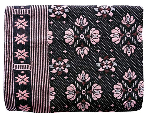Comfort Weave Cotton 300 Tc Solapur Chaddar Blanket (60 X 90_ Multicolor)