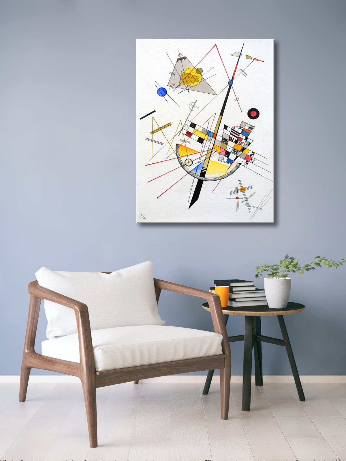 Wieco Art Canvas Prints Large Delicate Tension #85, 1923 By Wassily Kandinsky Abstract Classic Art Reproductions Canvas Wall Art