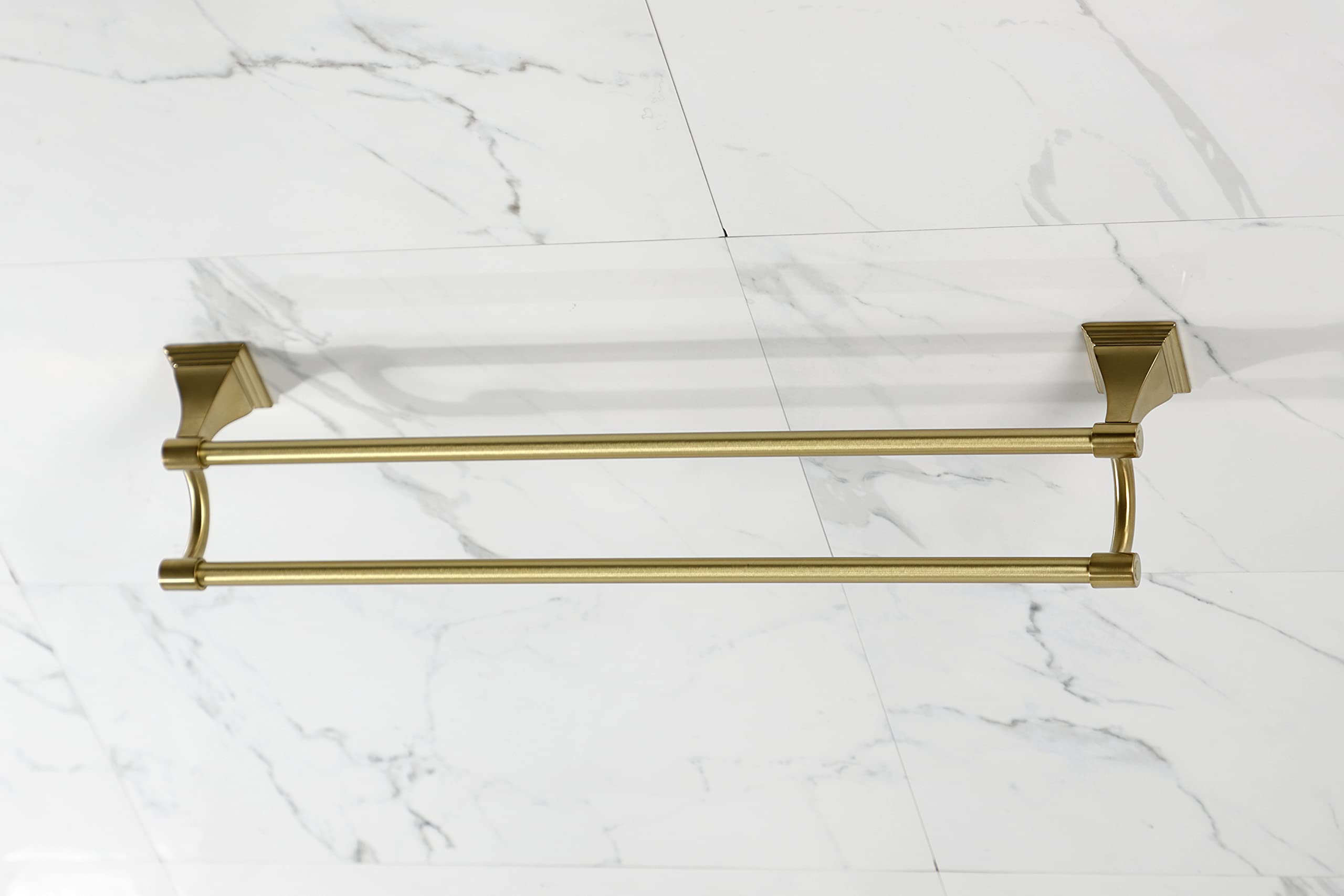 Kingston Brass BAH6123BB Monarch 24-Inch Dual Towel Bar  Brushed Brass