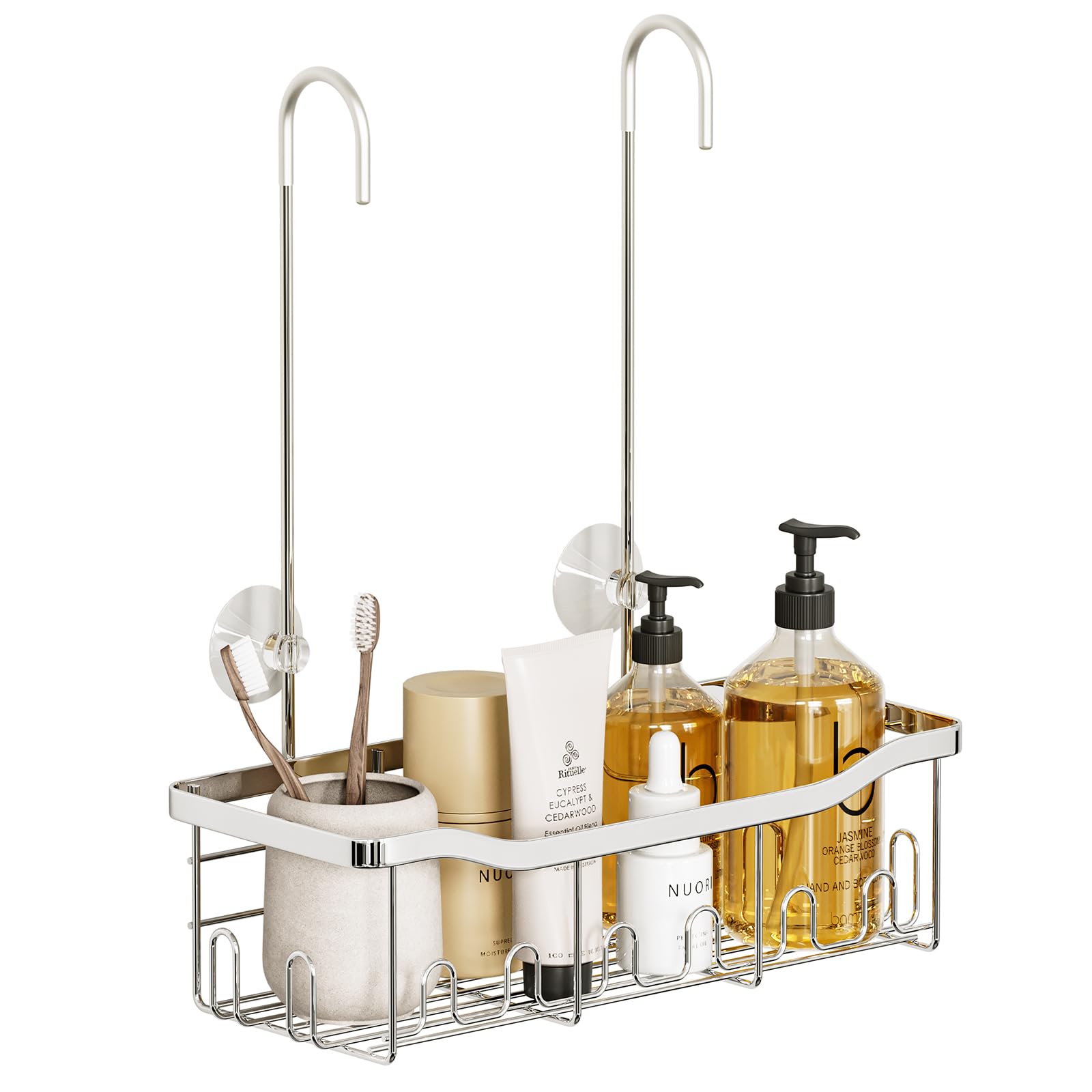 Byt Shower Caddy Hanging, Shower Organizer Hanging For Bathroom, Shower Basket With Hooks, Shower Storage, Shower Shelf No Drill