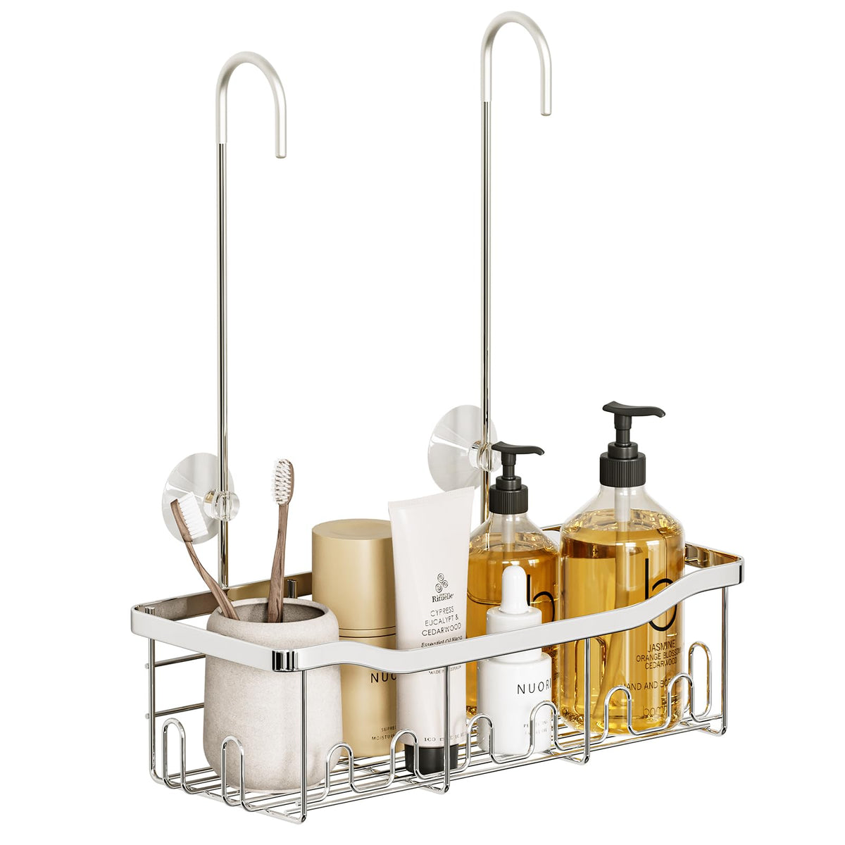 Byt Shower Caddy Hanging, Shower Organizer Hanging For Bathroom, Shower Basket With Hooks, Shower Storage, Shower Shelf No Drill
