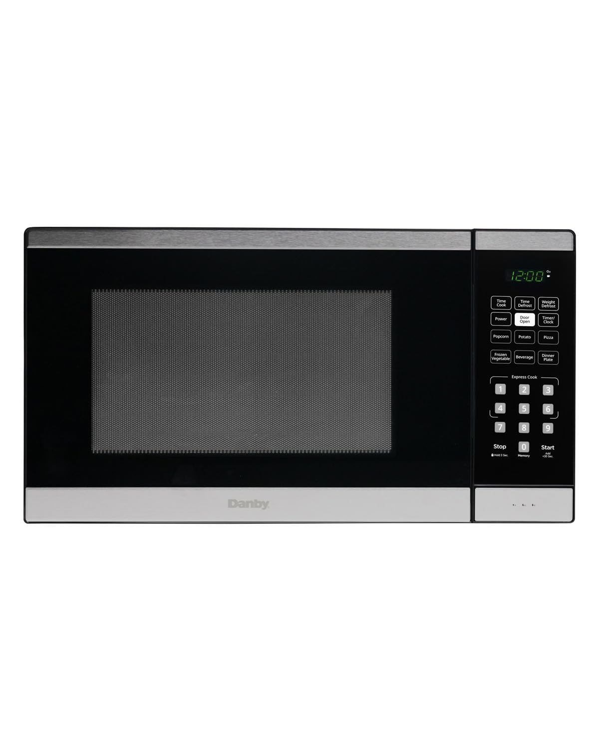 Danby DBMW0925BBS 0.9 cu. ft. Countertop Microwave in Black and Stainless Steel