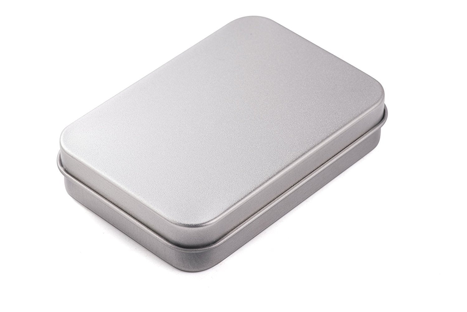 Akoak 4 Pieces 4.5 X 3.3 X 0.86 Inch Basic Necessities Rectangular Empty Tin Boxes, Portable Box Containers For Home Storage Or