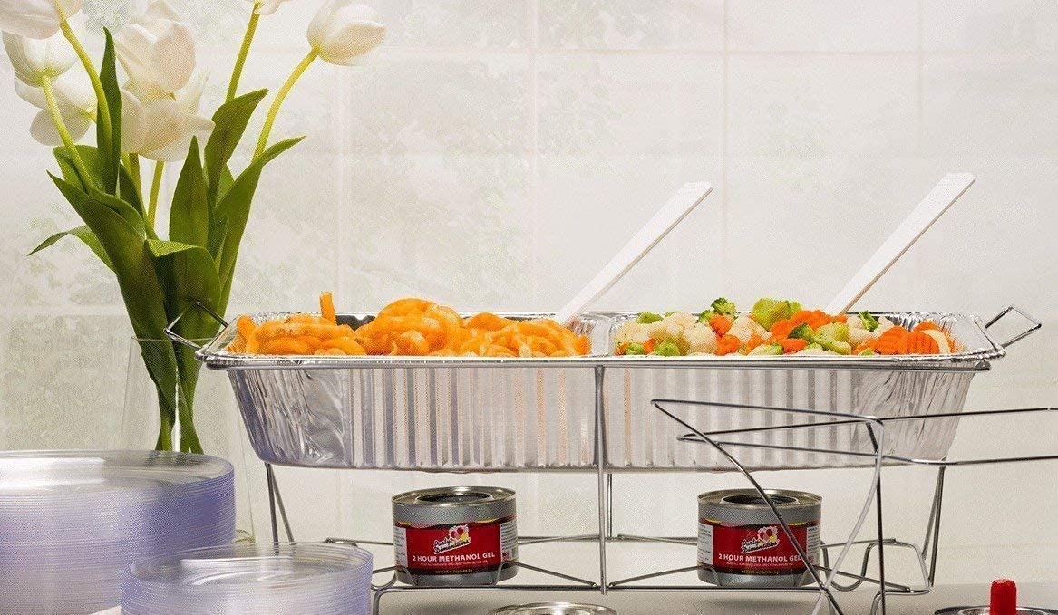 Aluminum Pans Full Size, Large Disposable Roasting & Baking Pan, 21''X13'' Deep Foil Pans (50 Pack) Extra Heavy Duty Chafing Tra