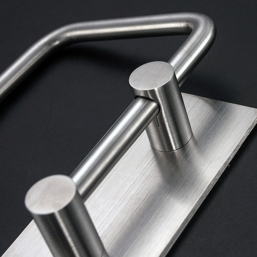 Kabter Toilet Paper Holder Wall Mount 3M Self Adhesive, Brushed Stainless Steel