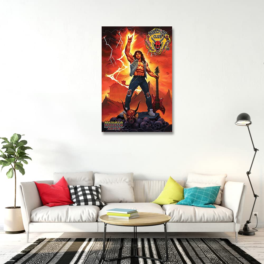 Stranger Things 4 - Tv Show Poster/Print (Hellfire Club Rock God/Eddie Munson) (Size: 24'' X 36'')