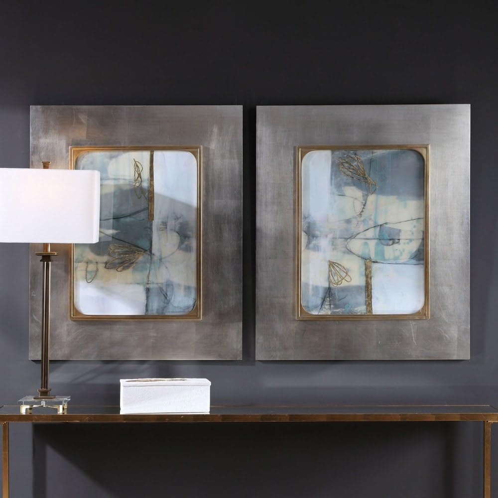 Uttermost Gilded Whimsy 36 1/2'' H 2-Piece Framed Wall Art Set