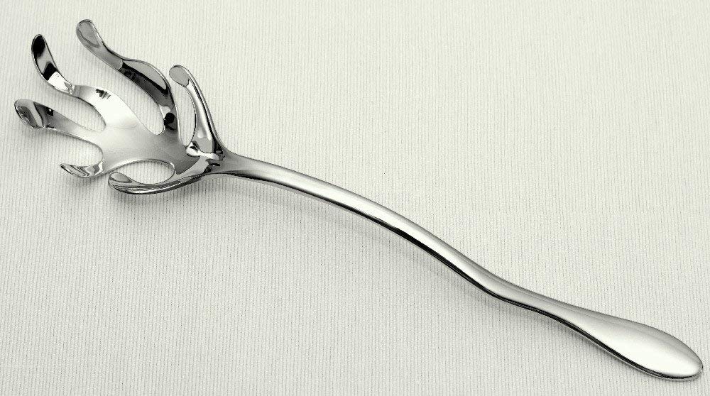Alessi | Mediterraneo - Design Spaghetti Serving Spoon, Stainless Steel, Mirror Polished