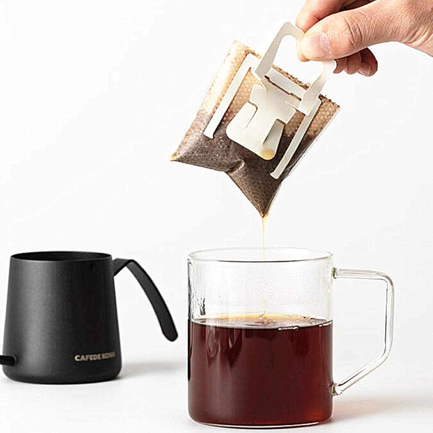 Coffee Filter Paper Bag 100 Pieces, Hanging Ear Drip Coffee Bag Single Serve Disposable Drip Coffee Filter Bag Perfect For House