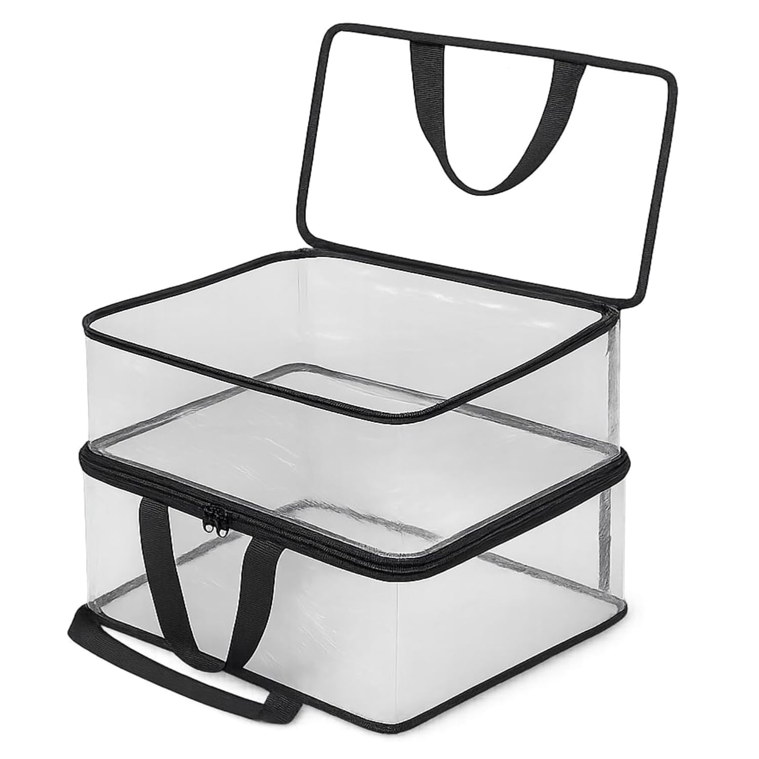 Salepush Multipurpose Transparent Storage Bag Clothes Packing Bags With Zip Organizer For Sarees Blankets Bedsheets Clothes  40