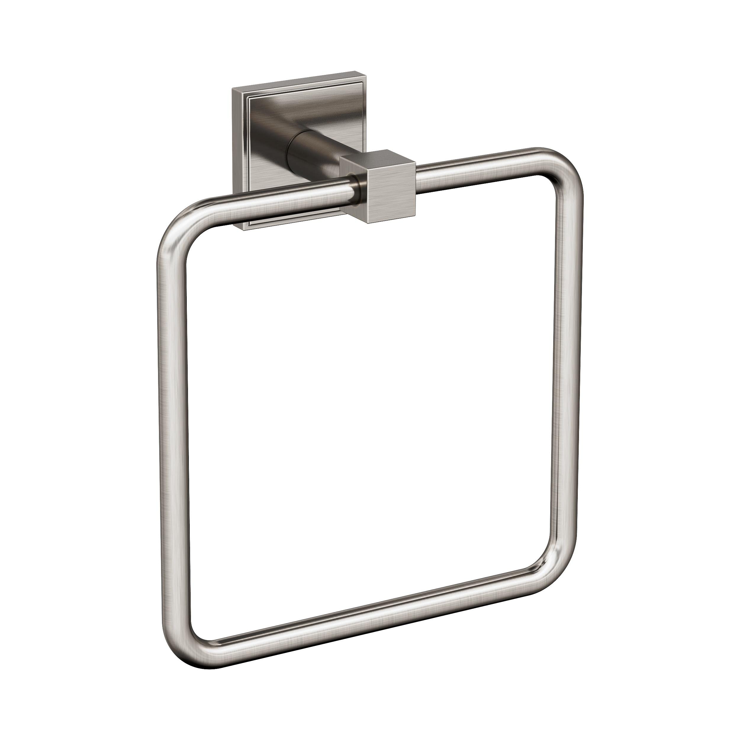 Amerock BH36072G10 | Brushed Nickel Towel Ring | 7-1/16 in (179 mm) Length Towel Holder | Appoint | Hand Towel Holder for Bathro
