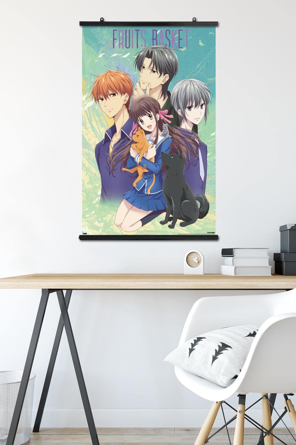 Trends International Fruits Basket - Art Work Wall Poster, 22.375'' X 34'', Poster & Clip Bundle
