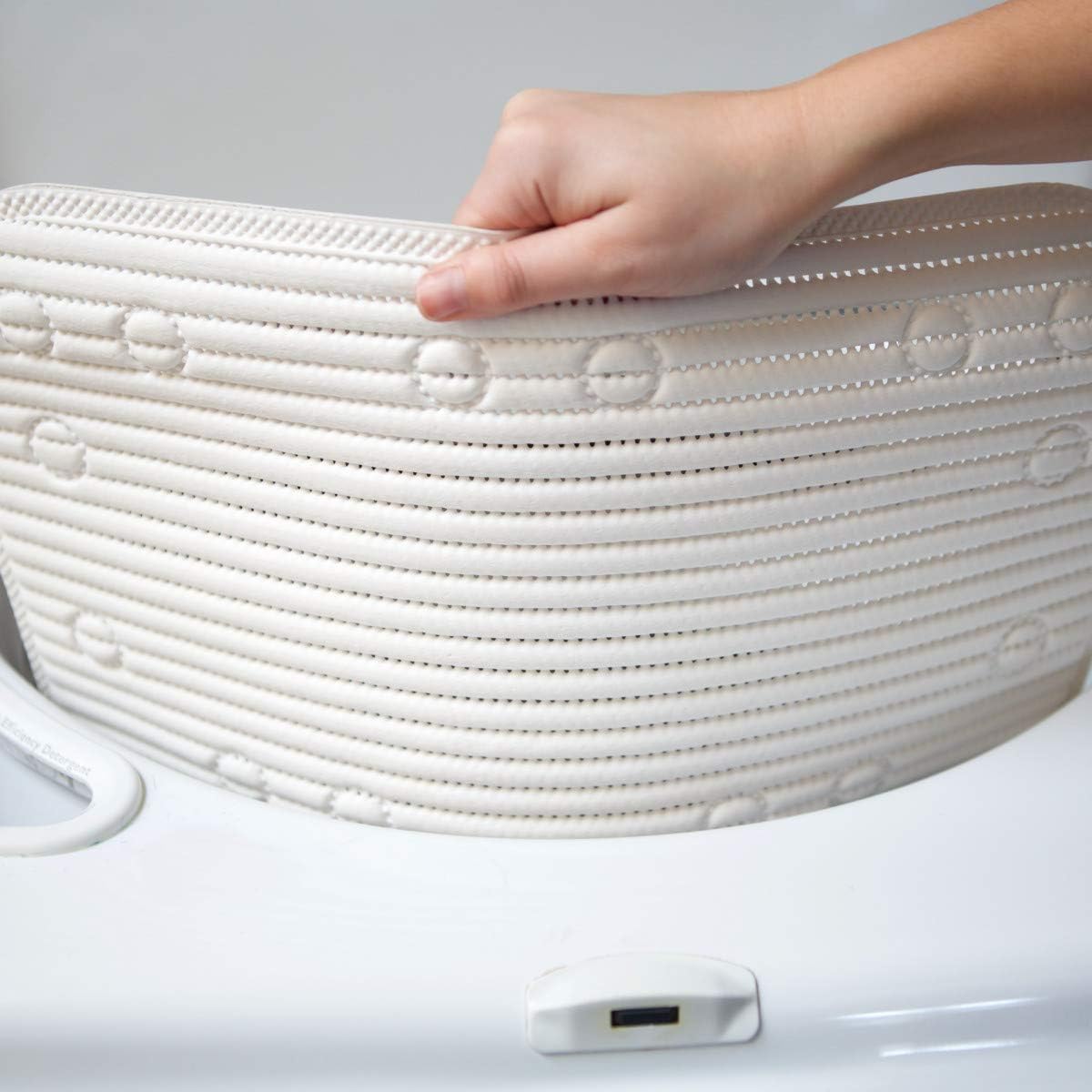 Duck Clorox Non-Slip Shower Mat, 21"x21", White, Cushioned with Suction Cups, Model 288342