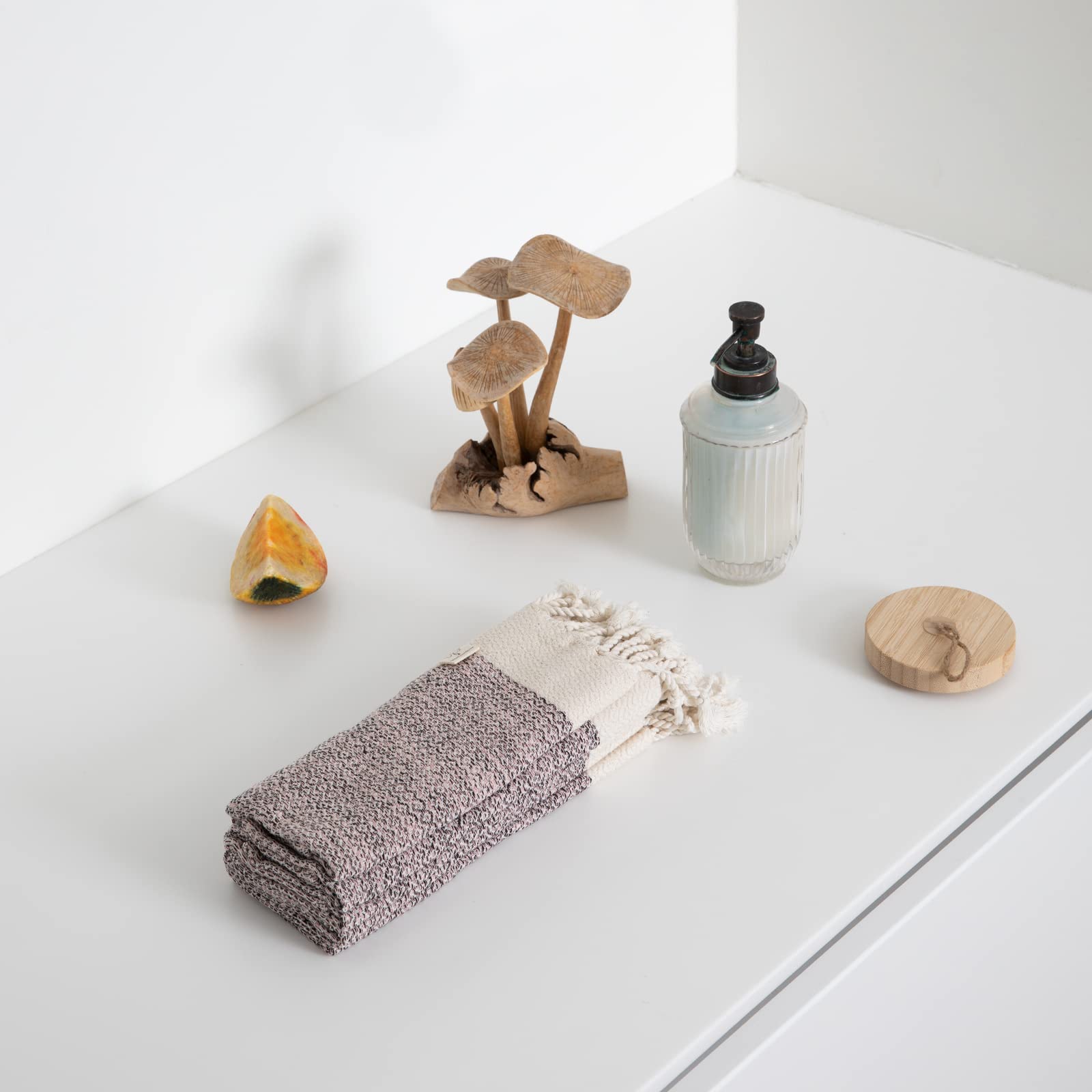 Smyrna Turkish Cotton Wash Cloths Pack Of 6 | 100% Natural Cotton, 12''X12'' | Versatile Bath Towels For Bathroom, Hotel, Spa |