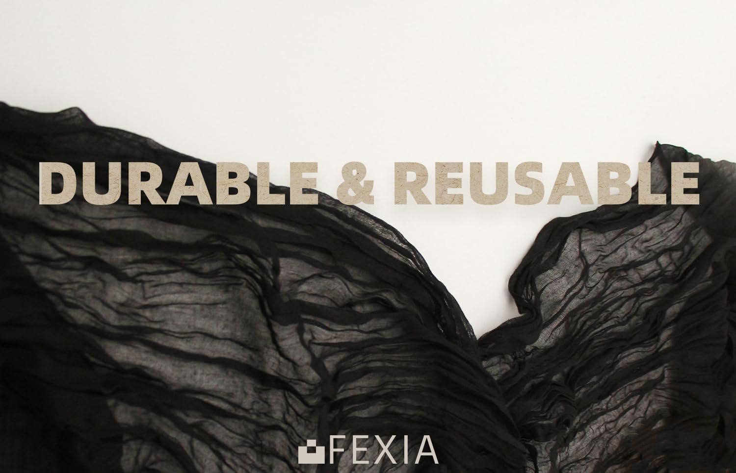 Fexia 6 Pack Black Table Runner 35X120 Inches Gauze Rustic Farmhouse Decor For Halloween Thanksgiving First Communion Centerpiec