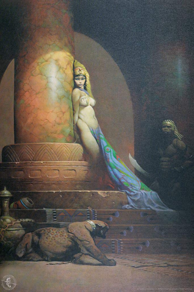 Egyptian Queen By Frank Frazetta Art Print Poster 24X36 Inch