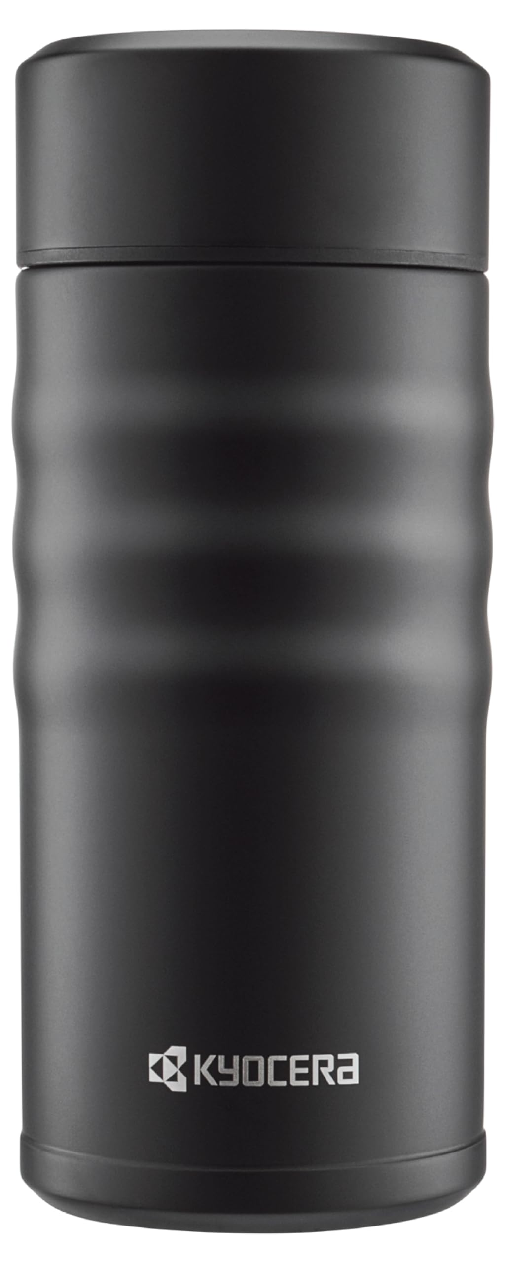 Kyocera Travel Mug With Twist Top, 17Oz, Jet Black