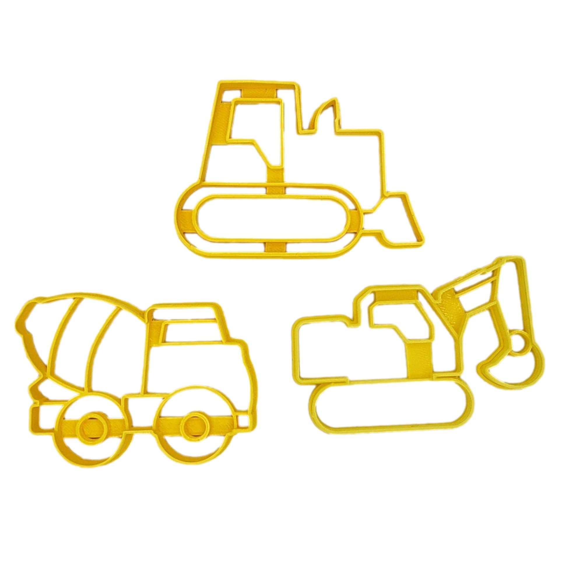 Construction Excavator Cookie Cutters Heavy Equipment Backhoe Excavator Bulldozer Earth Mover And Cement Mixer Truck Roadwork Co