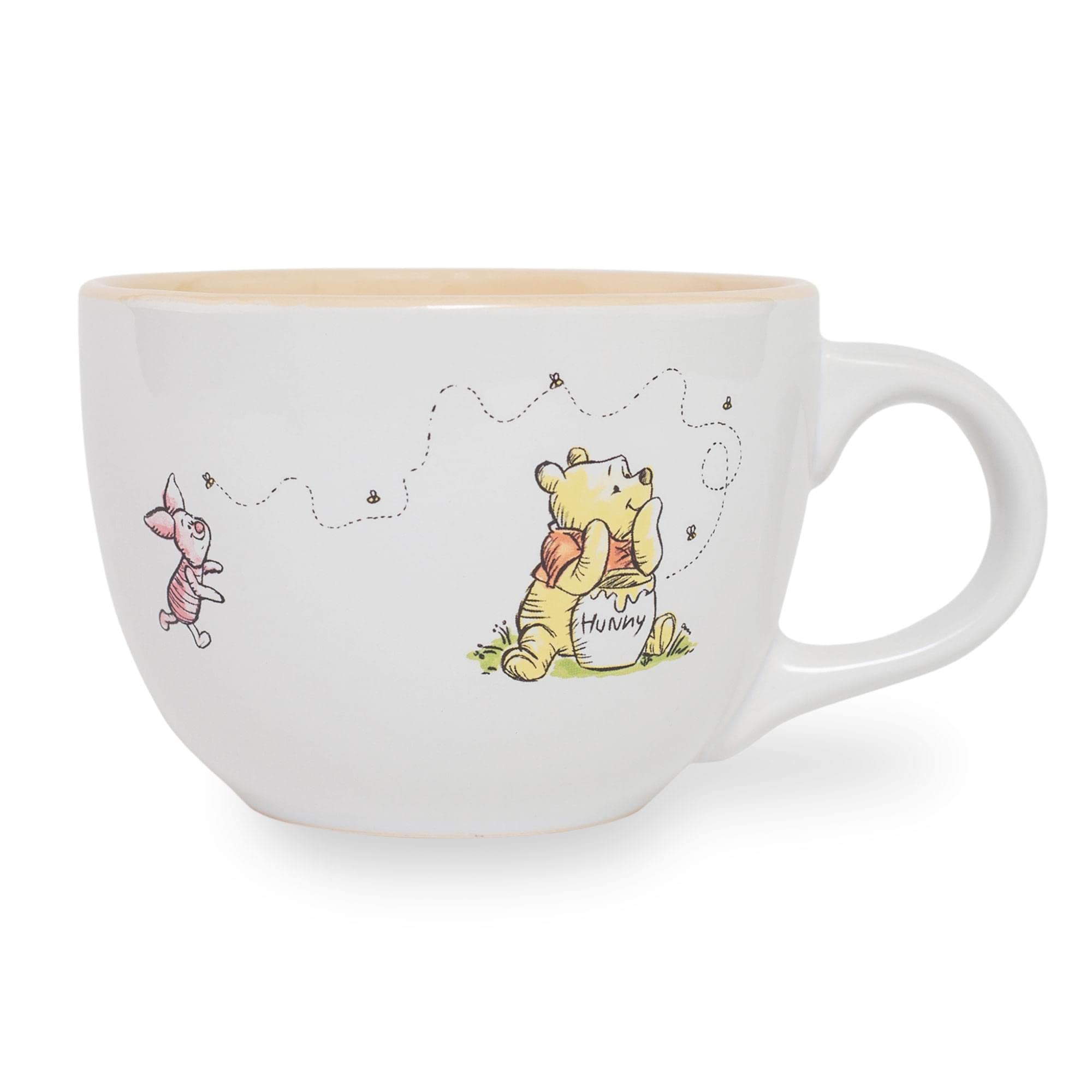 Disney Winnie The Pooh But First Hunny Ceramic Soup Mug  Holds 24 Ounces