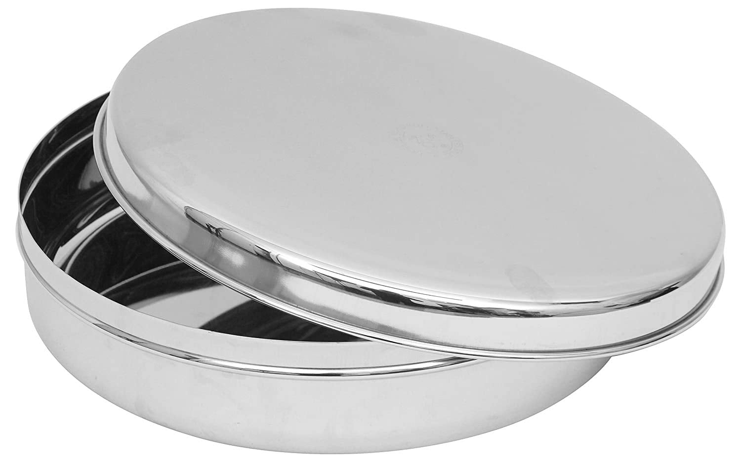 Vinod Stainless Steel Papad Dabba  1L, Silver