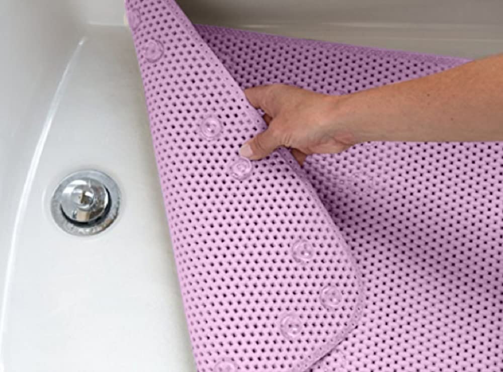 Deluxe Bathtub Mat Non Slip, Soft Foam Bath Mats For Bathroom Tub, Bathtub Mat With Drain Holes, Suction Cups- 36    X 17    - L