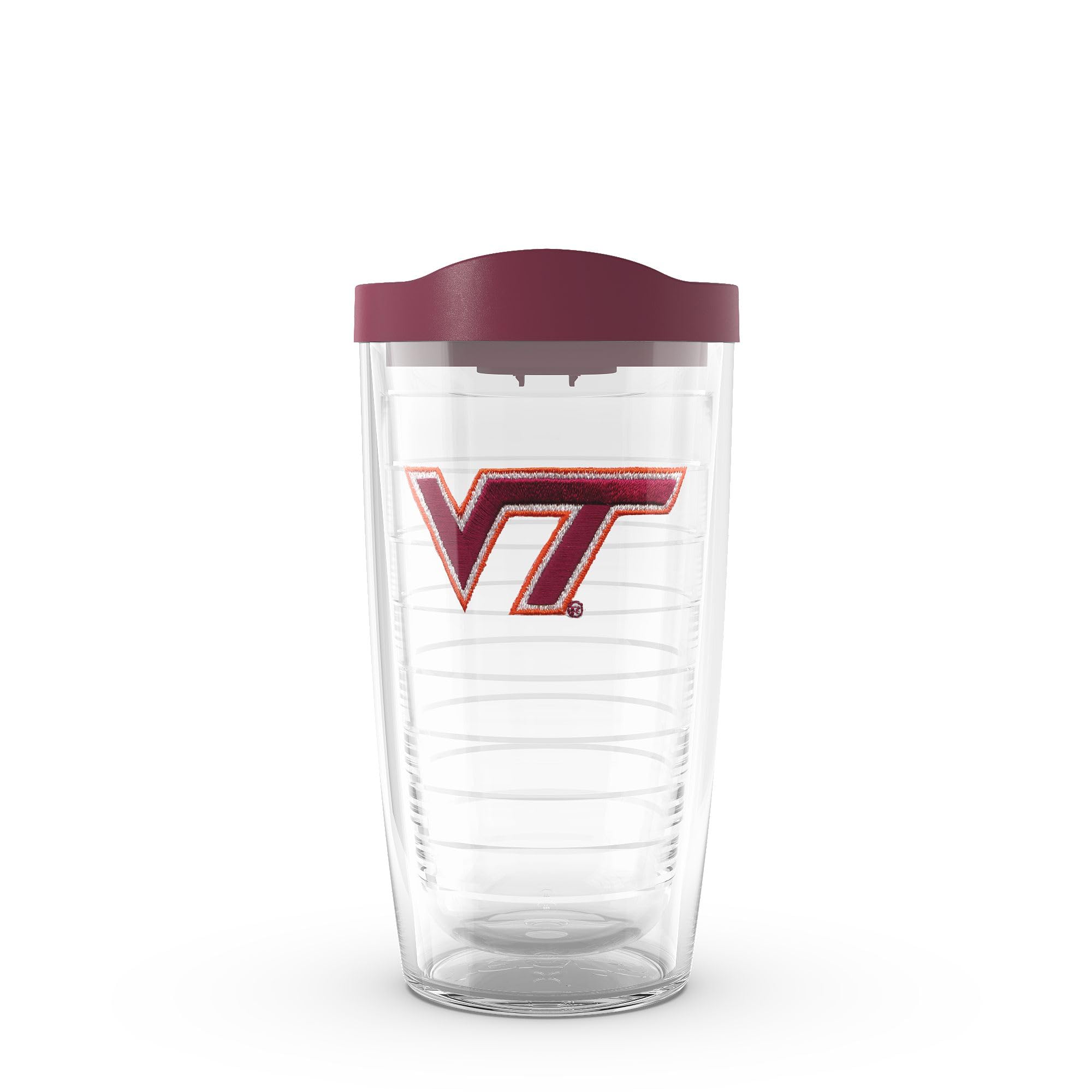 Tervis Made in USA Double Walled Virginia Tech University Hokies Insulated Tumbler Cup Keeps Drinks Cold & Hot, 16oz - Maroon Li