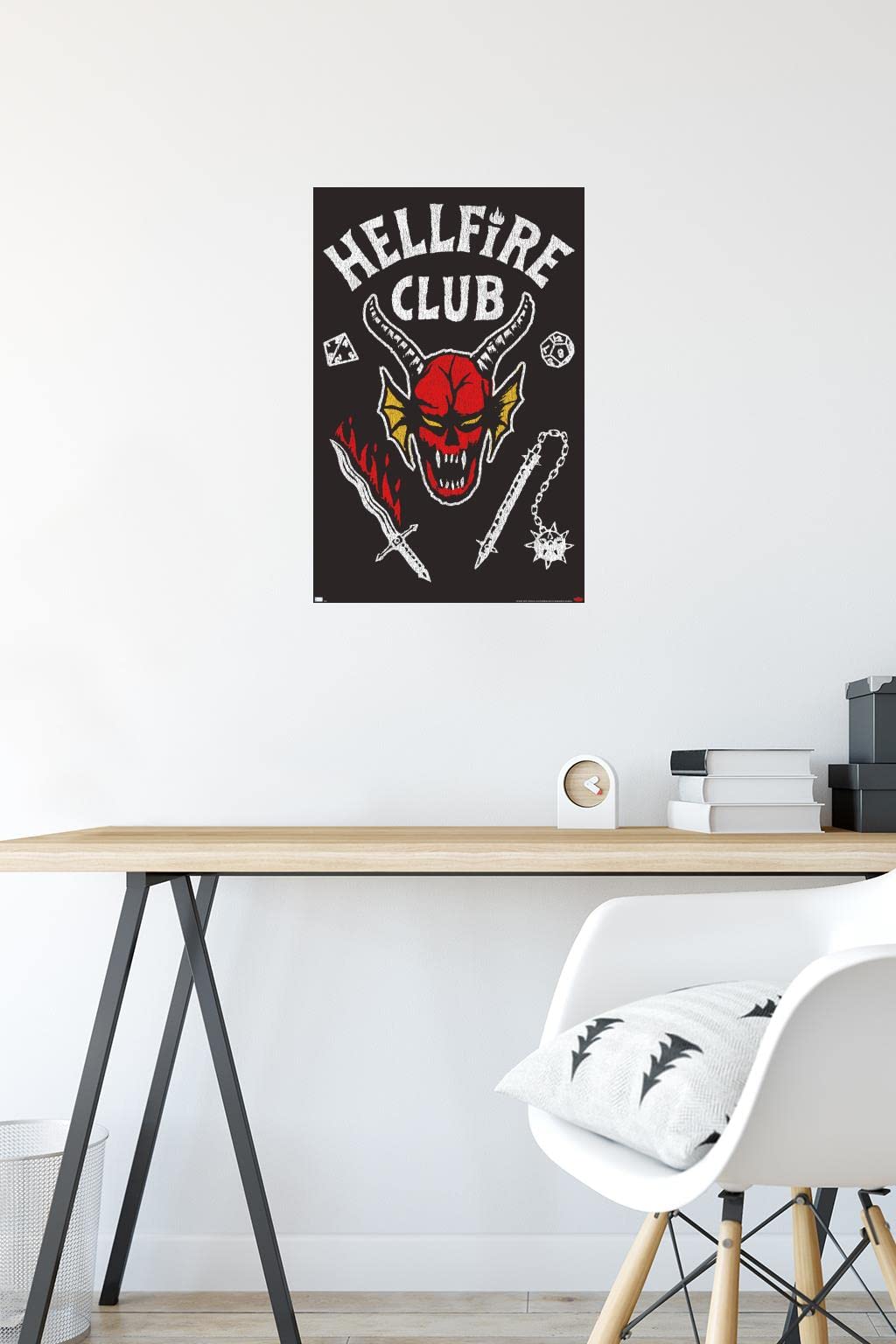 Trends International Netflix Stranger Things: Season 4 - Hellfire Club Wall Poster, 14.725'' X 22.375'', Premium Unframed Versio