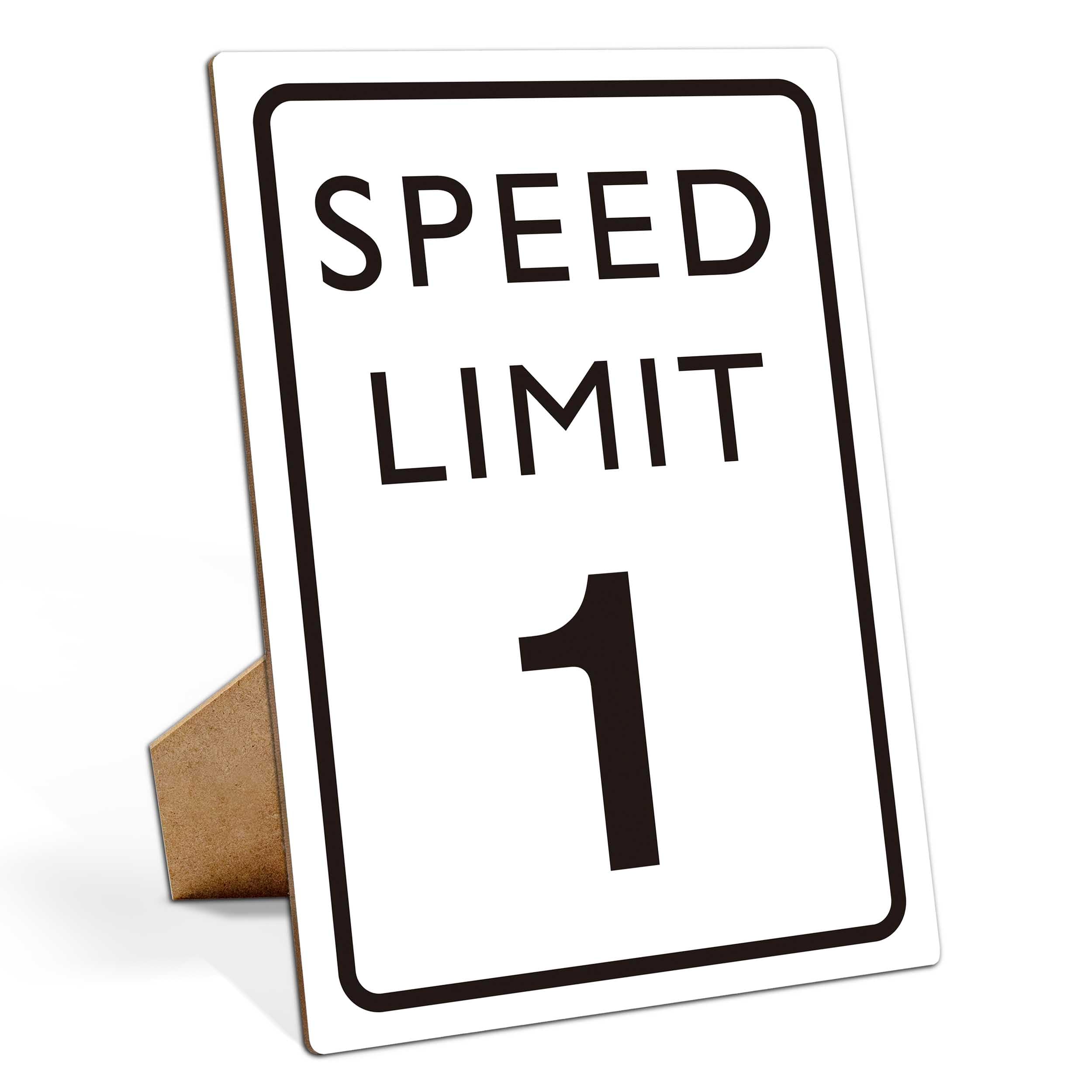 Race Car Birthday Decor, Speed Limit Sign, Fast One, Race Car Birthday Party Decorations, 8  11 Wooden Play Sign with Stand, Let