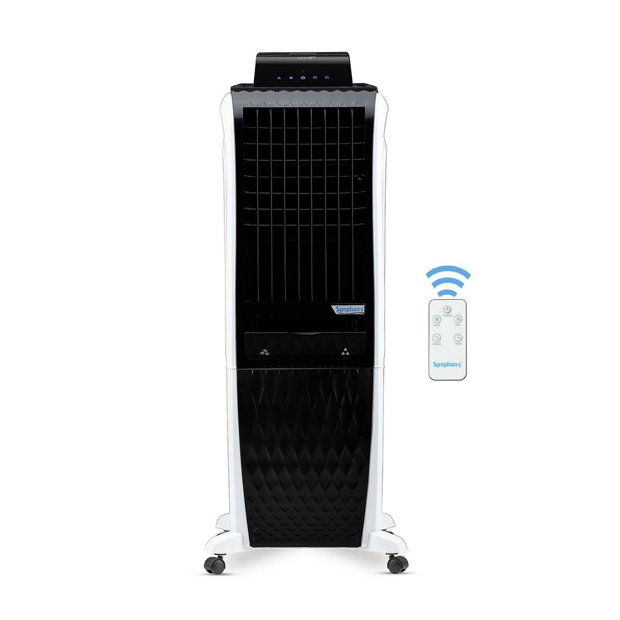 Symphony Diet 3D 30I Portable Tower Air Cooler For Home With 3Side Honeycomb Pads IPure Technology And Low Power Consumption (